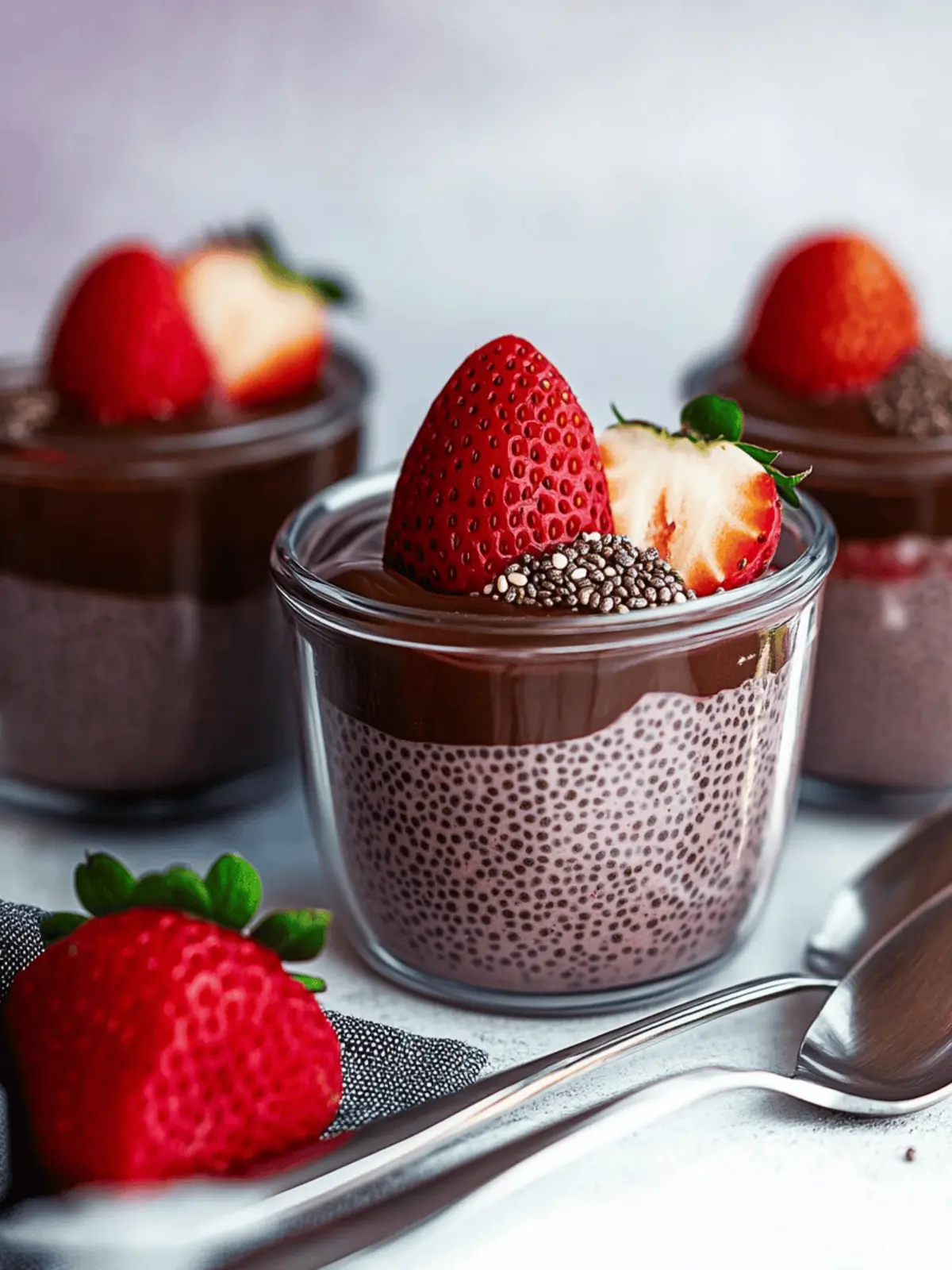 Delicious Chocolate-Covered Strawberry Chia Pudding Recipe 4 Chocolate-Covered Strawberry Chia Pudding