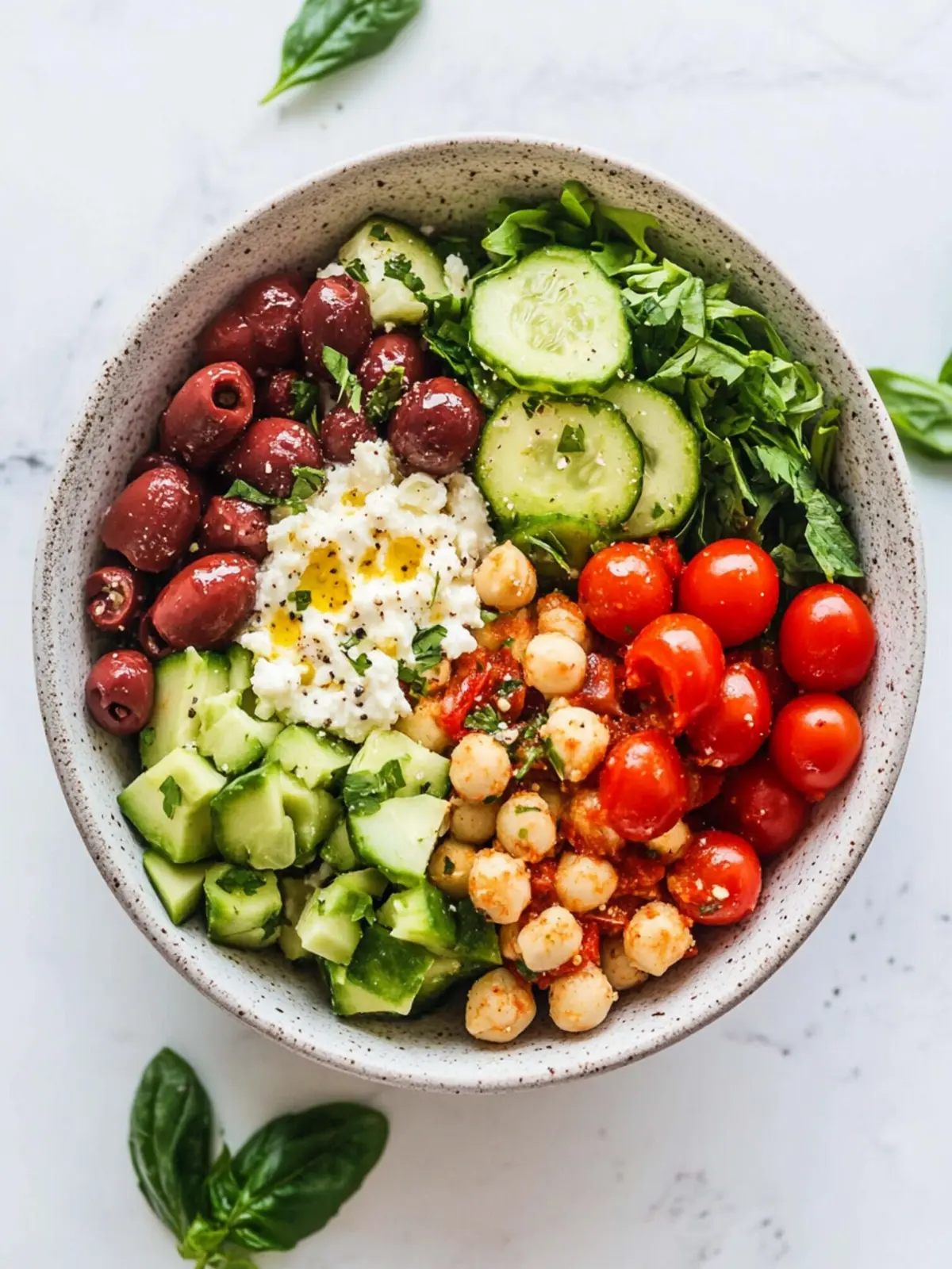 Spicy Mediterranean Lunch Bowl: Quick, Vegan Delight 2 Spicy Mediterranean Lunch Bowl