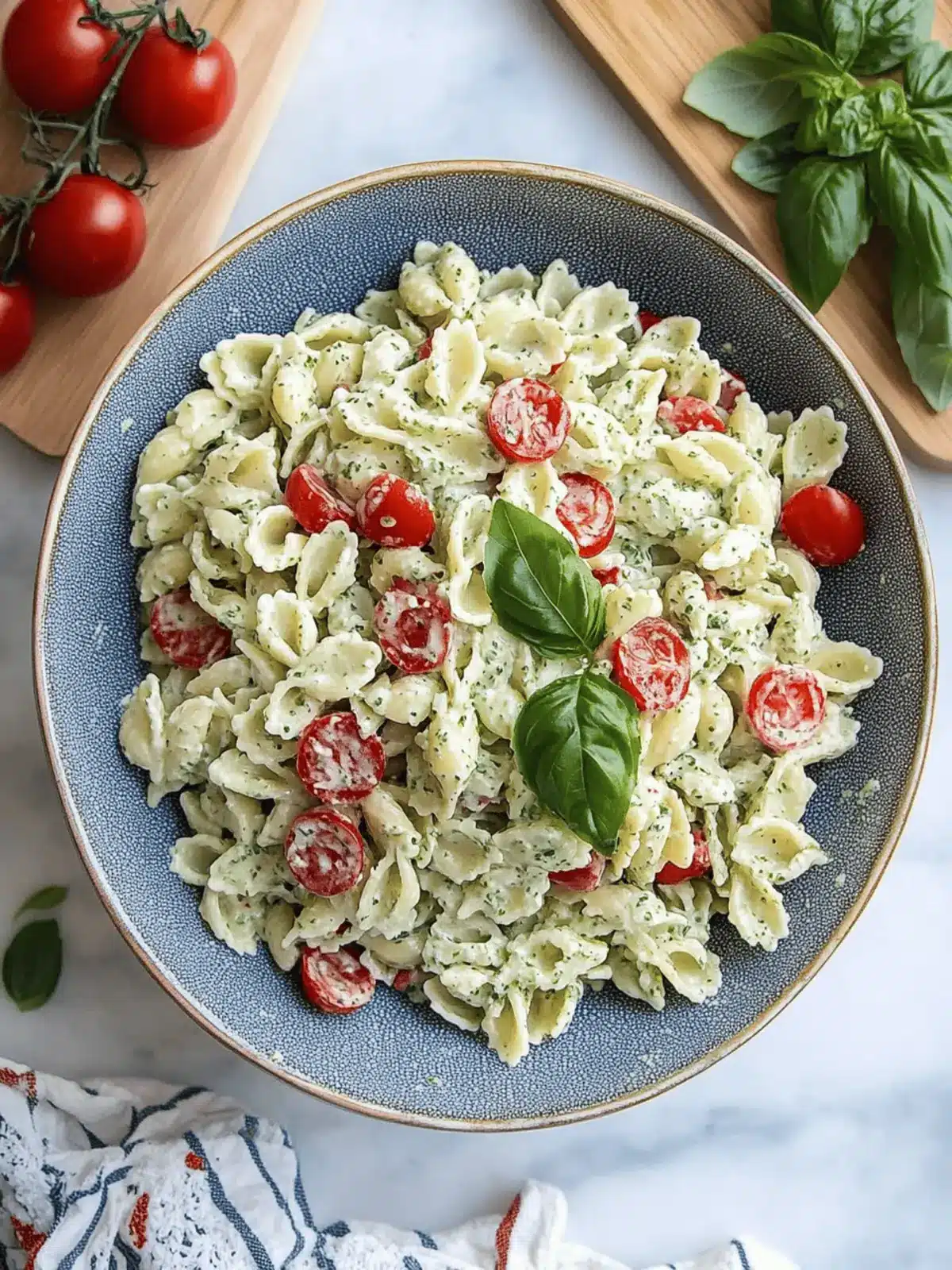 Creamy Basil Pasta Salad Perfect for Summer Gatherings 3 Creamy Basil Pasta Salad