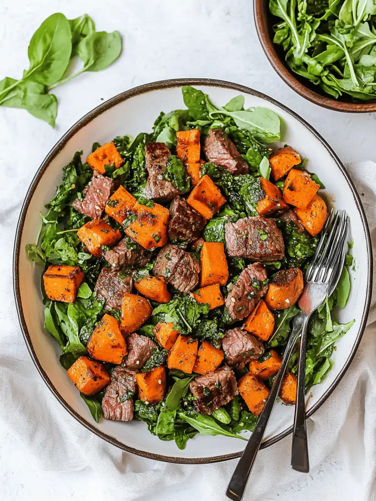 Savor Fall with This Hearty Steak Salad & Sweet Potatoes 3 Fall Steak Salad with Sweet Potatoes