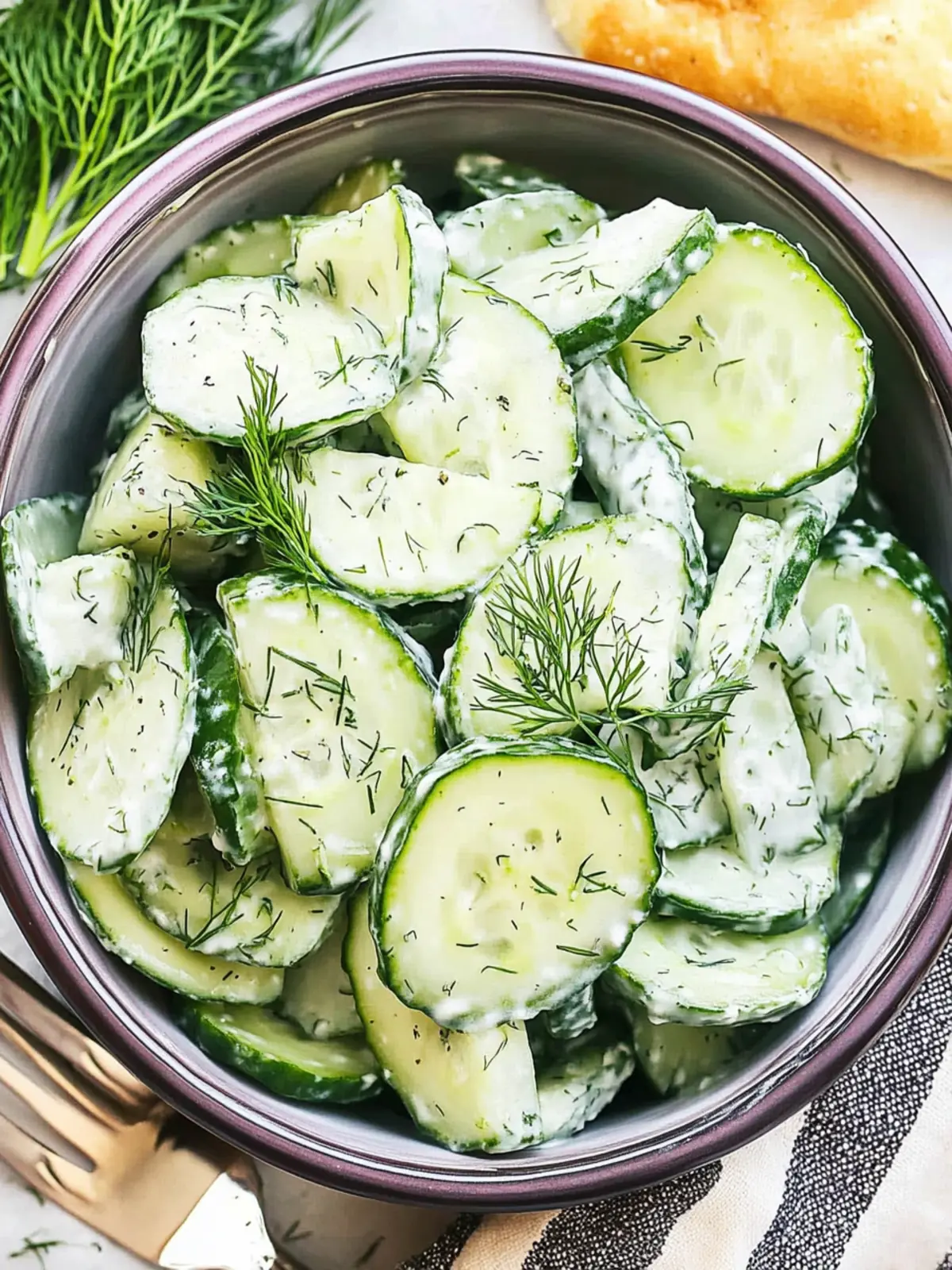Crisp Cucumber Dill Salad for a Refreshing Summer Side 3 Cucumber Dill Salad