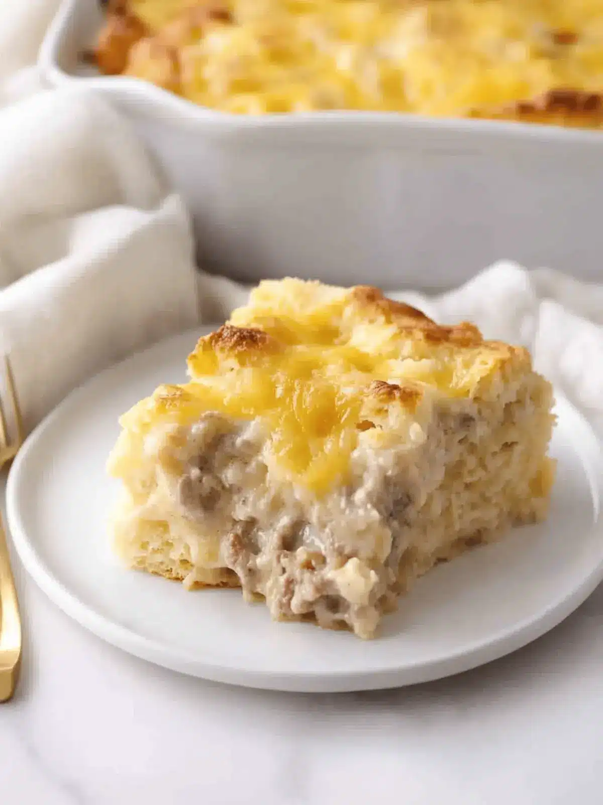 Hearty Biscuits and Gravy Breakfast Casserole for Cozy Mornings 4 Biscuits and Gravy Breakfast Casserole