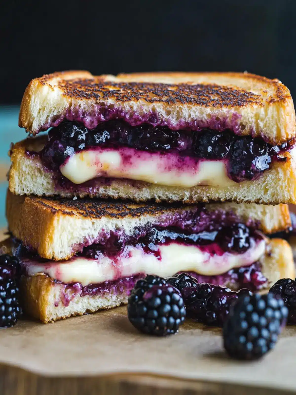 Decadent Blackberry Cheesecake Grilled Cheese Sandwich Delight 2 Blackberry Cheesecake Grilled Cheese Sandwich