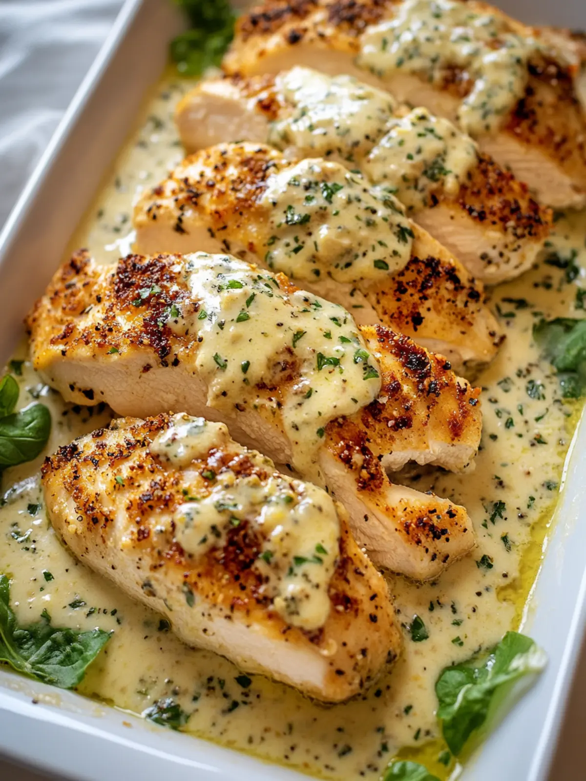 Baked Caesar Chicken with Creamy Parmesan Sauce for Cozy Nights 3 Baked Caesar Chicken with Creamy Parmesan Sauce
