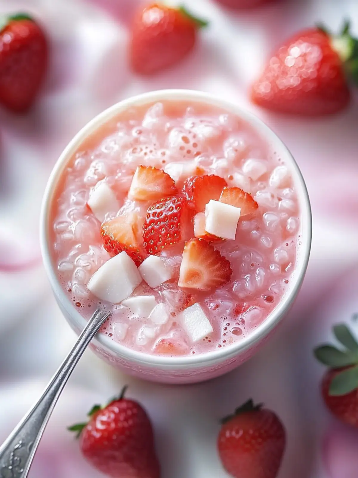 Delicious Strawberry Coconut Tapioca for Ultimate Refreshment 3 Strawberry Coconut Tapioca