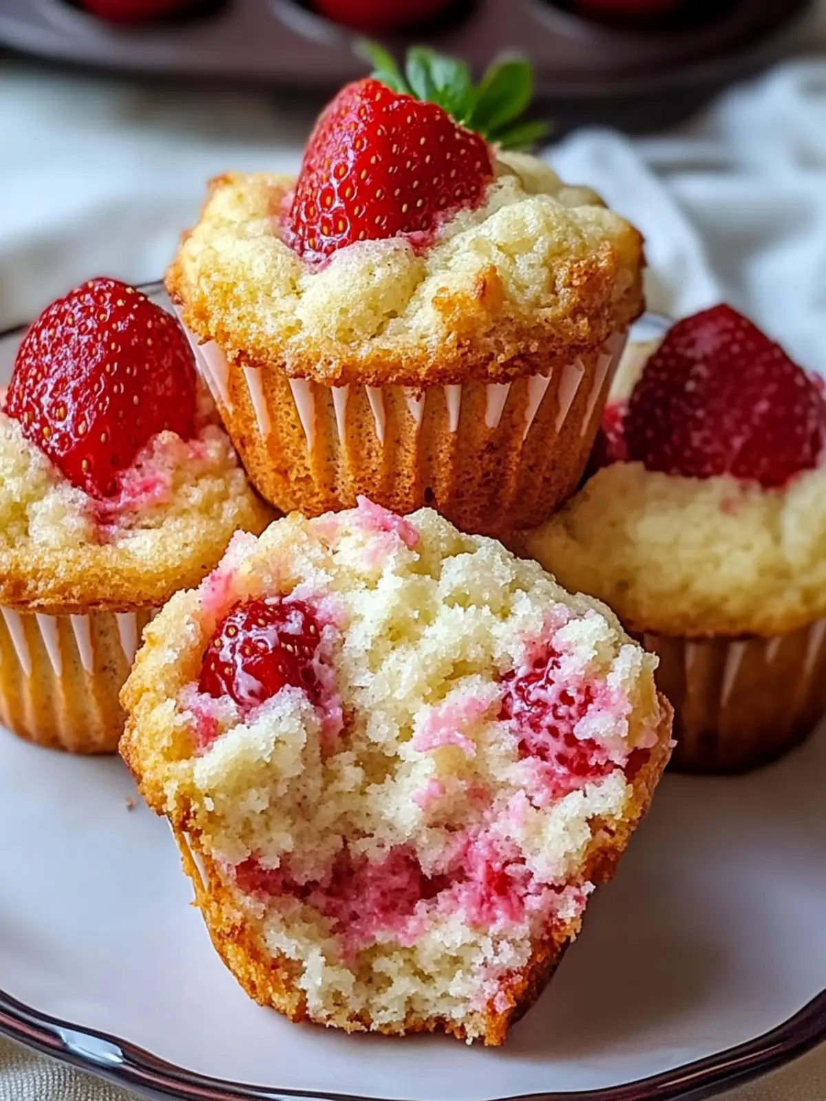 Sensational Strawberry Cream Cheese Muffins for Every Breakfast 3 Strawberry Cream Cheese Muffins