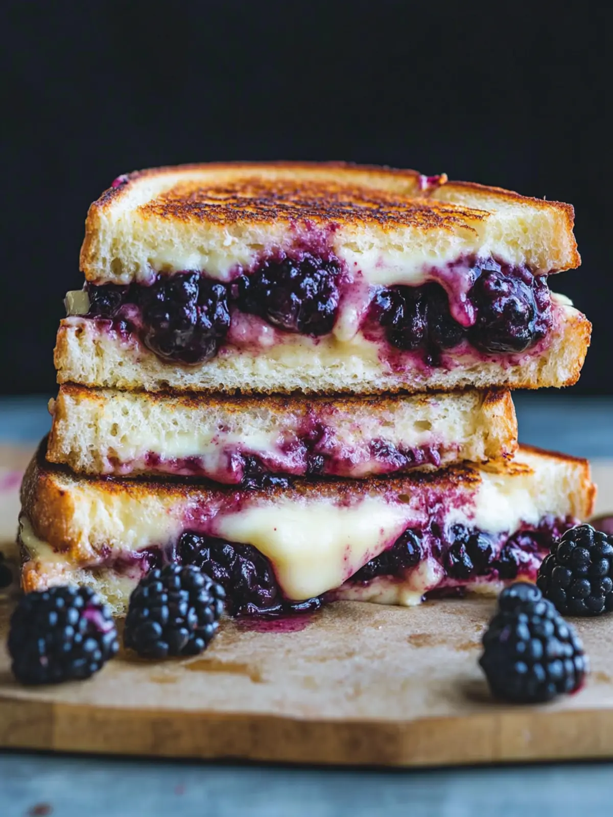 Decadent Blackberry Cheesecake Grilled Cheese Sandwich Delight 4 Blackberry Cheesecake Grilled Cheese Sandwich