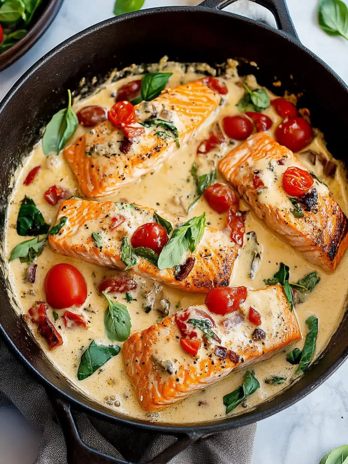 Delicious Creamy Tuscan Salmon Ready in Just 30 Minutes! 2 Creamy Tuscan Salmon