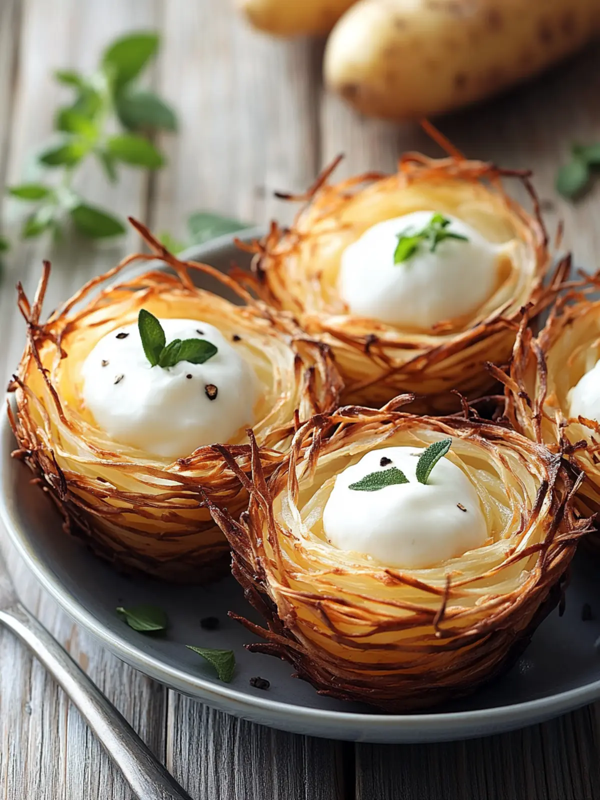 Crispy Edible Potato Nests: Fun, Flavorful, and Gluten-Free 2 Edible Potato Nests