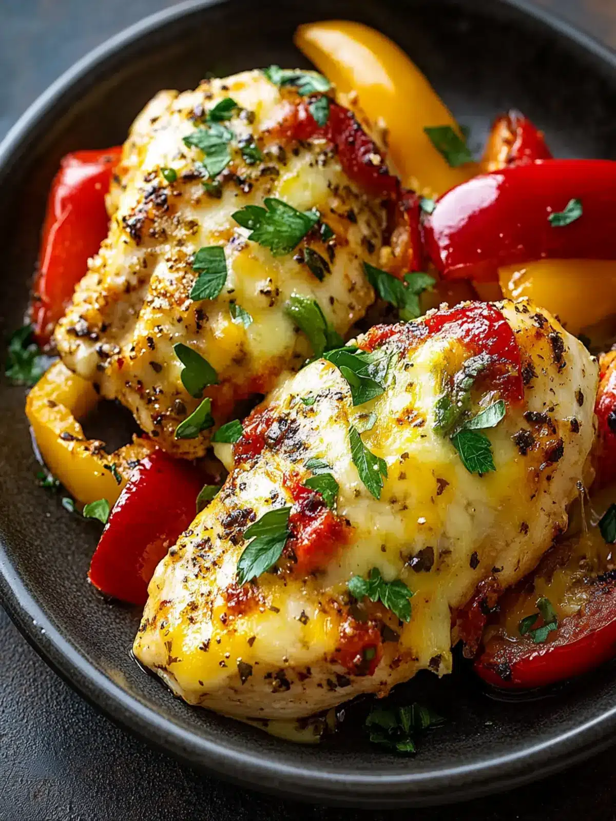 Cheesy Baked Chicken Breast and Peppers: A Family Favorite Delight 2 Cheesy Baked Chicken Breast And Peppers