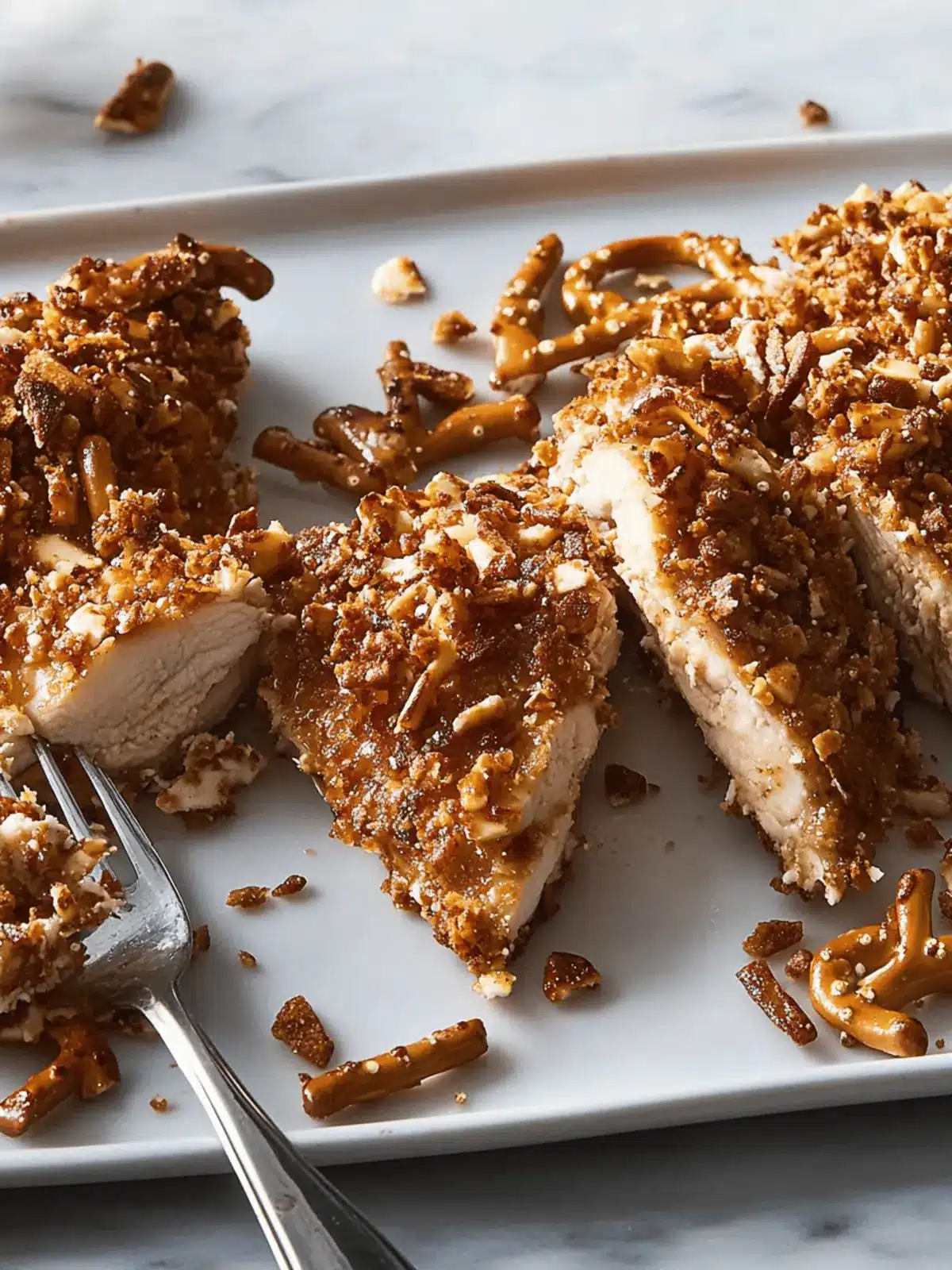 Delicious Pretzel-Crusted Chicken with Sweet Honey Mustard Dip 4 Pretzel-Crusted Chicken