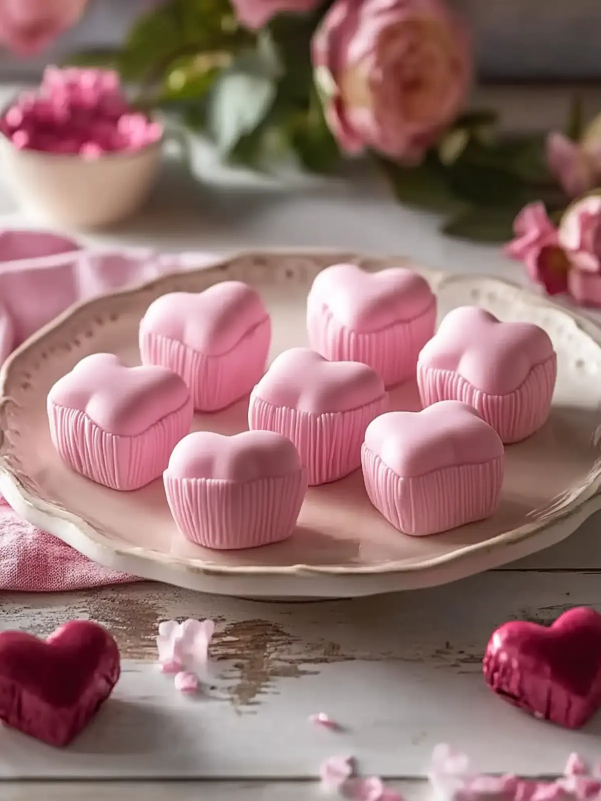 Charming Valentine s Heart Petit Fours You Can Easily Make! 2 Valentine s Heart Petit Fours