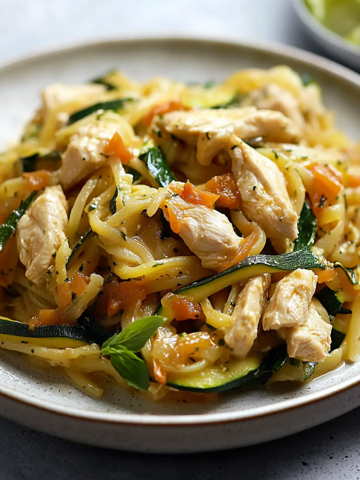 Savor Low-Cal Chicken Zucchini Pasta for a Healthy Dinner 3 Chicken Zucchini Pasta
