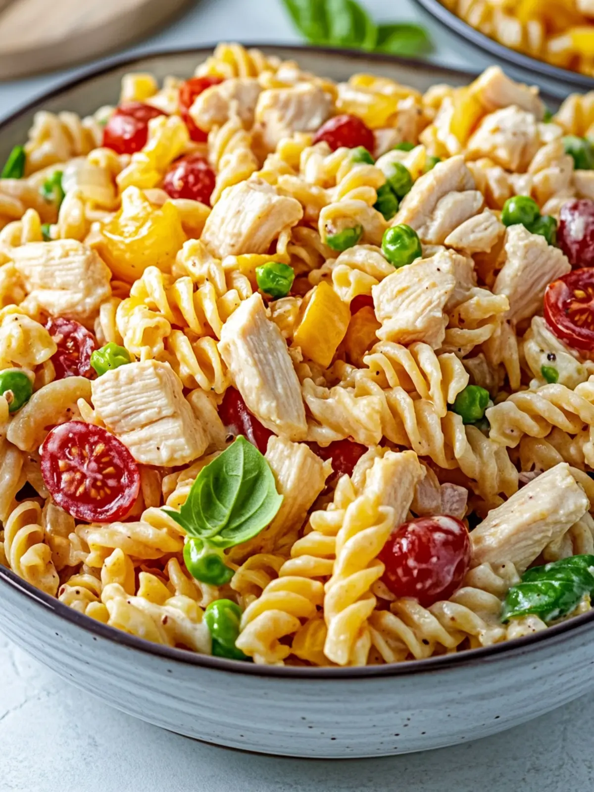 Deliciously Easy Chicken Club Pasta Salad for Summer Bliss 2 Chicken Club Pasta Salad