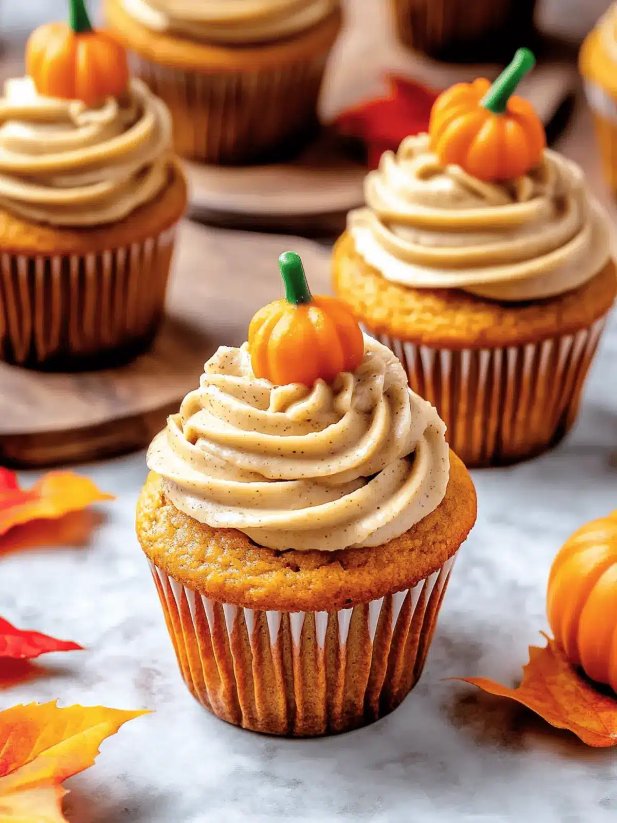 Pumpkin Cupcakes: Easy Fall Treat with Creamy Frosting 3 Pumpkin Cupcakes