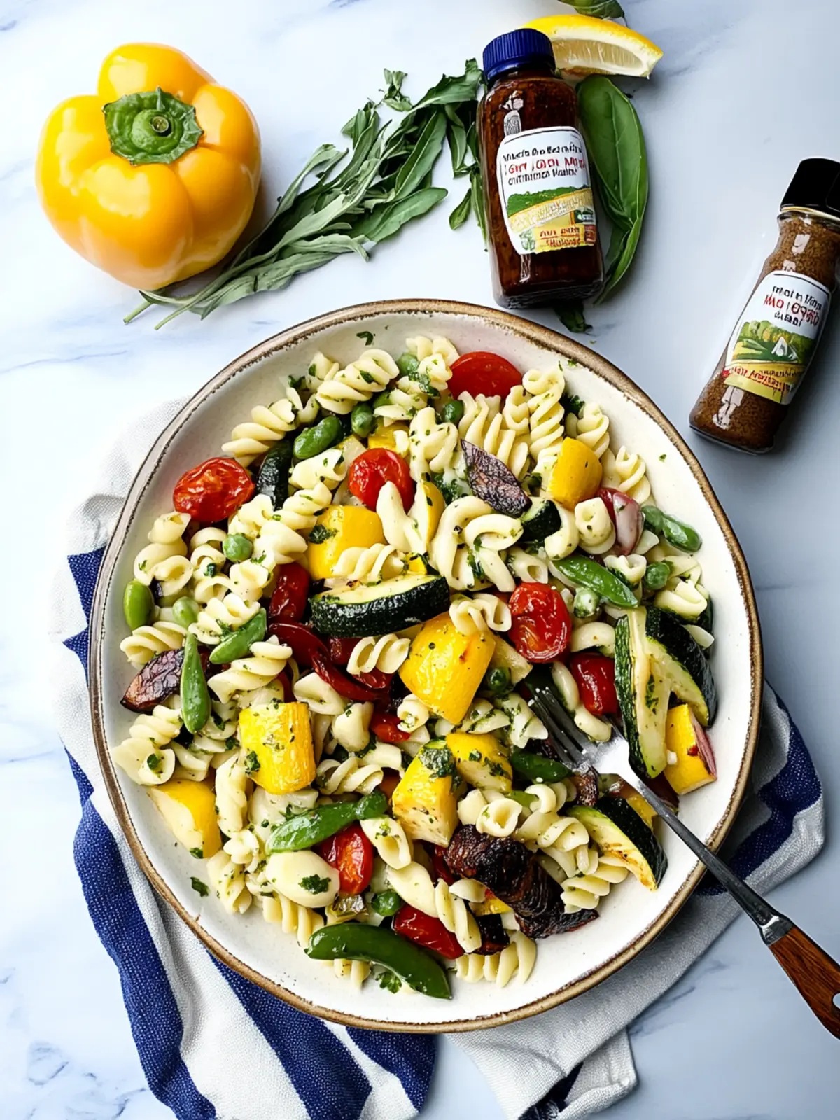 Grilled Vegetable Pasta Salad that Screams Summer Freshness 3 Grilled Vegetable Pasta Salad