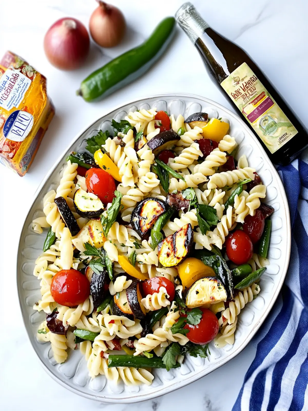 Grilled Vegetable Pasta Salad that Screams Summer Freshness 4 Grilled Vegetable Pasta Salad