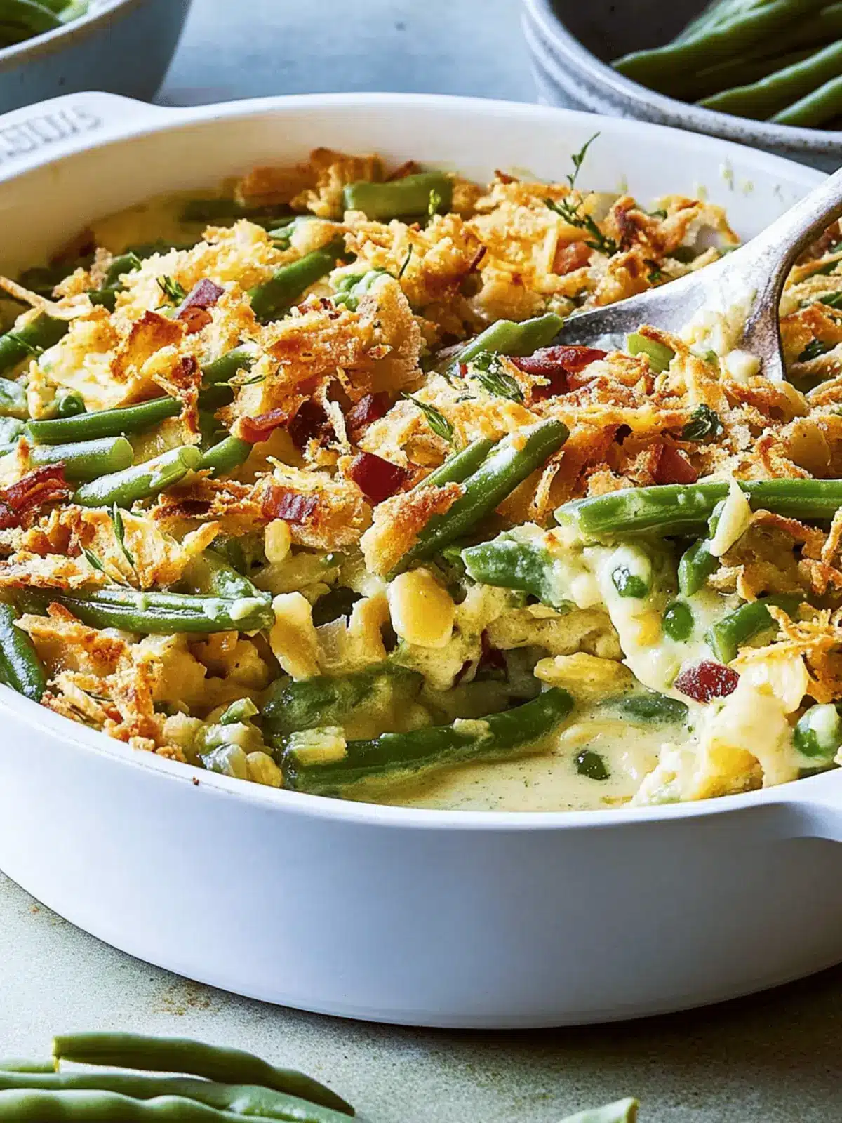 Loaded Green Bean Casserole: Elevate Your Thanksgiving Feast 2 Loaded Green Bean Casserole