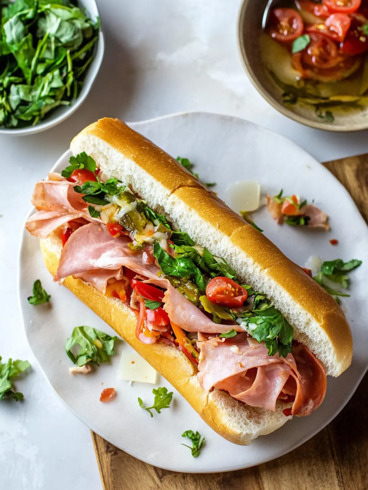 Irresistible Classic Italian Sub Loaded with Flavorful Meats 2 Classic Italian Sub