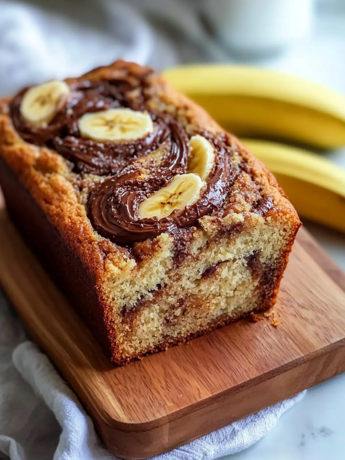 Nutella Swirl Banana Bread That Will Melt Your Heart 4 Nutella Swirl Banana Bread