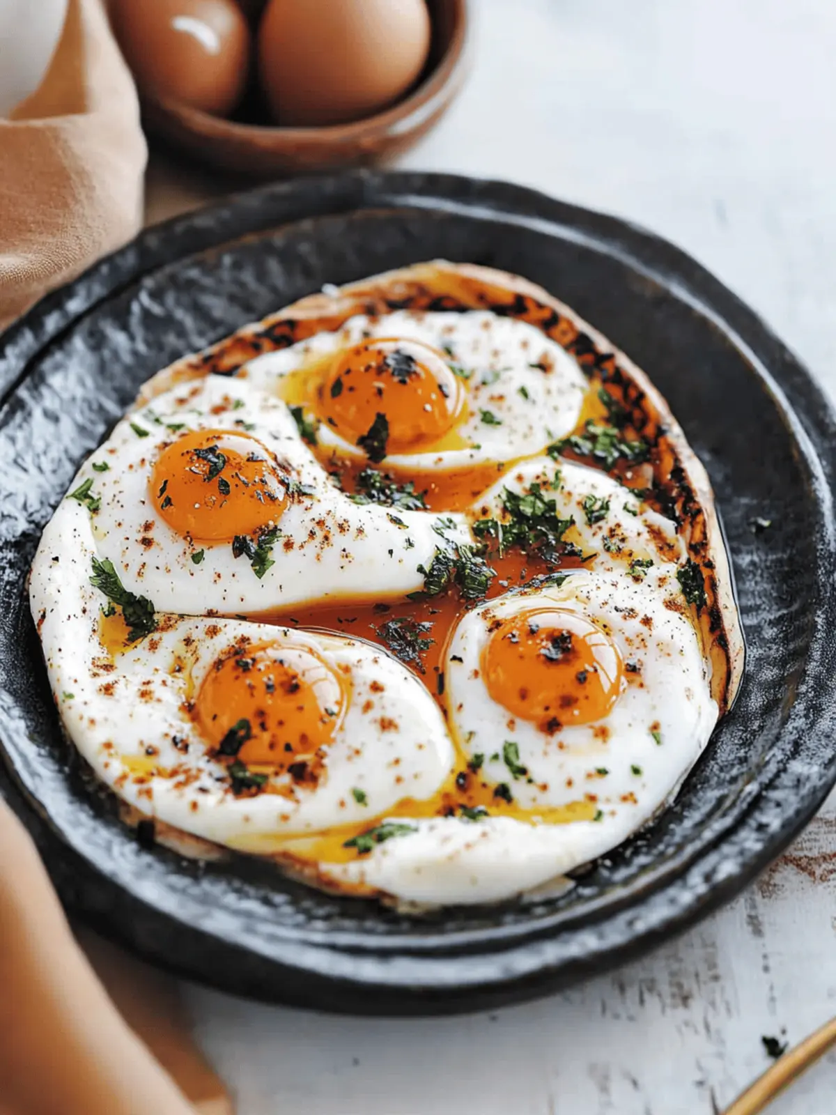 Delicious Turkish Eggs (Ãilbir) with Creamy Garlic Yogurt 3 Turkish Eggs (Ãilbir)