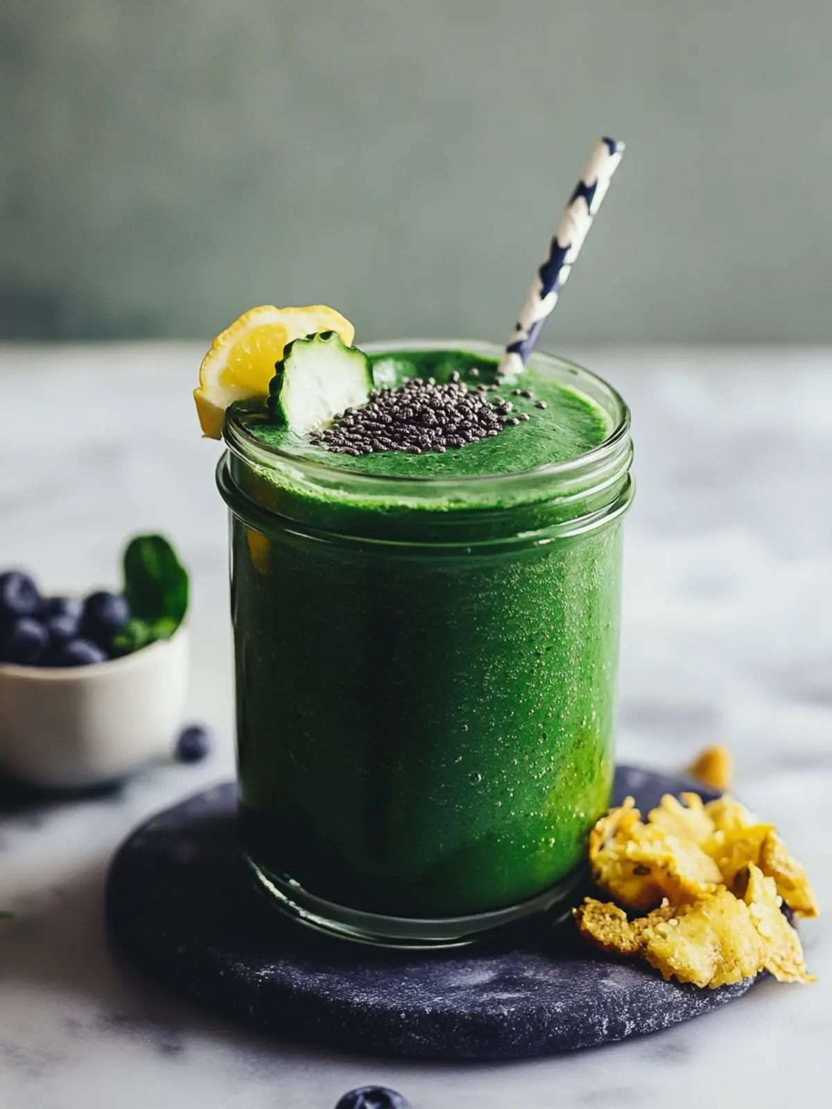 Energizing Super Green Spirulina Smoothie for Vitality Boost 3 Super Green Spirulina Smoothie
