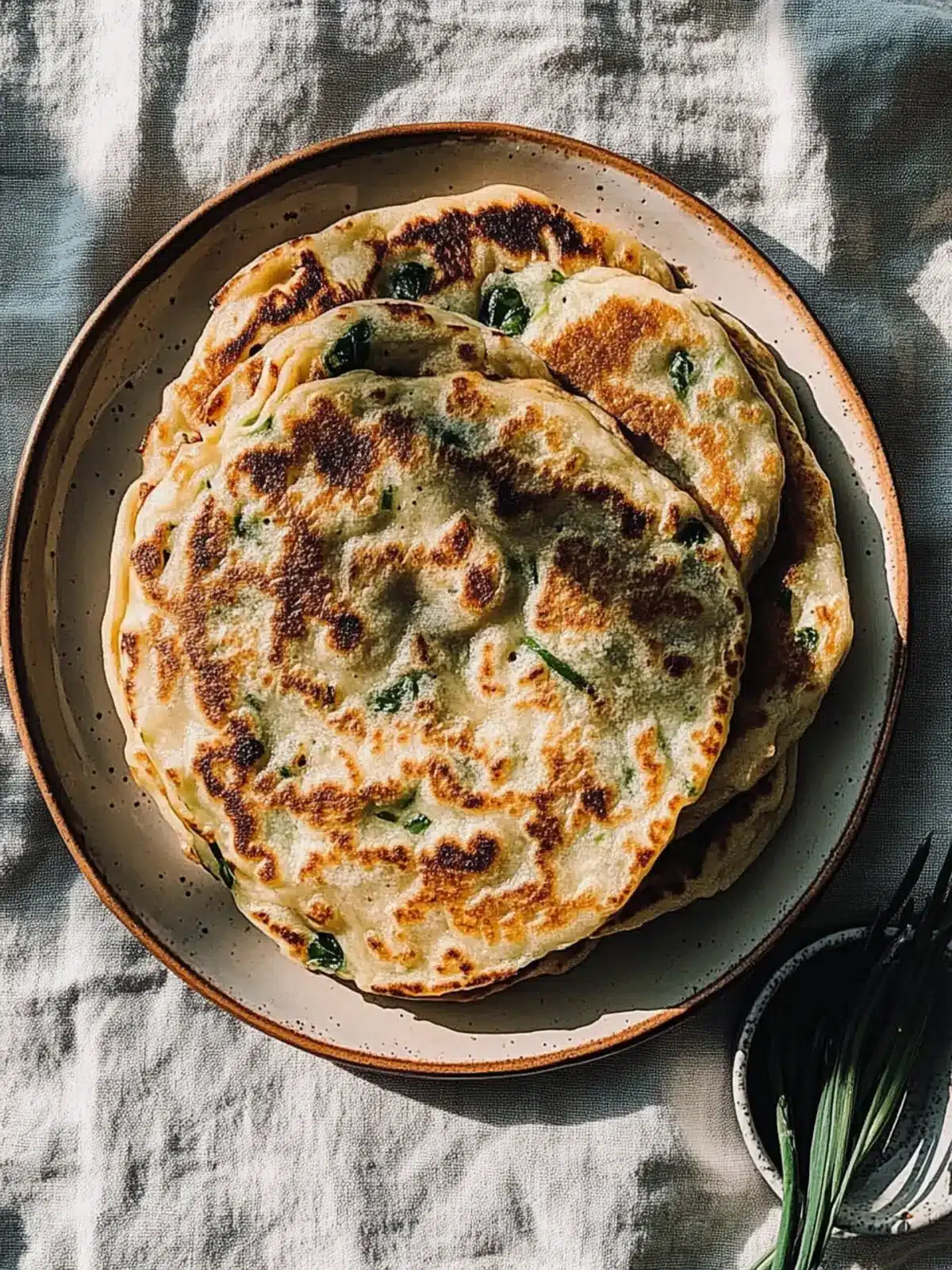 Savory Scallion Pancakes: Crispy, Healthier Delight at Home 4 Scallion Pancakes