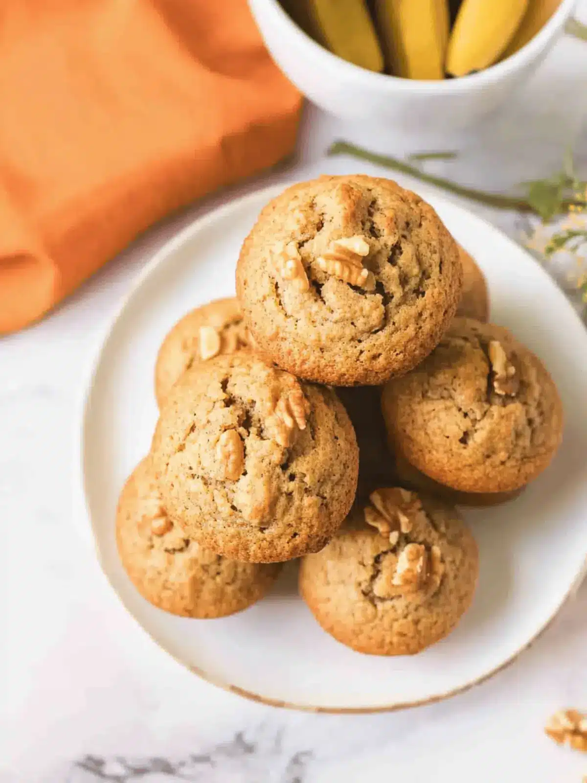 Irresistibly Soft Banana Nut Muffins for Enjoyable Mornings 2 Banana Nut Muffins