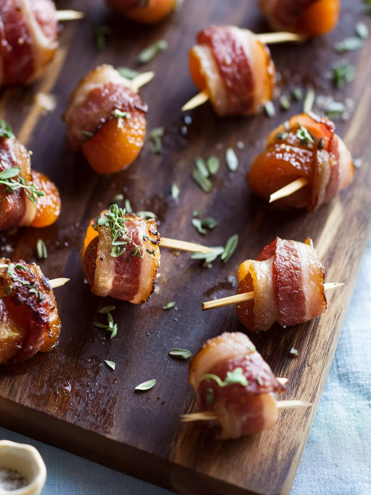 Bacon Wrapped Apricots: Sweet & Savory Party Delight 2 Bacon Wrapped Apricots