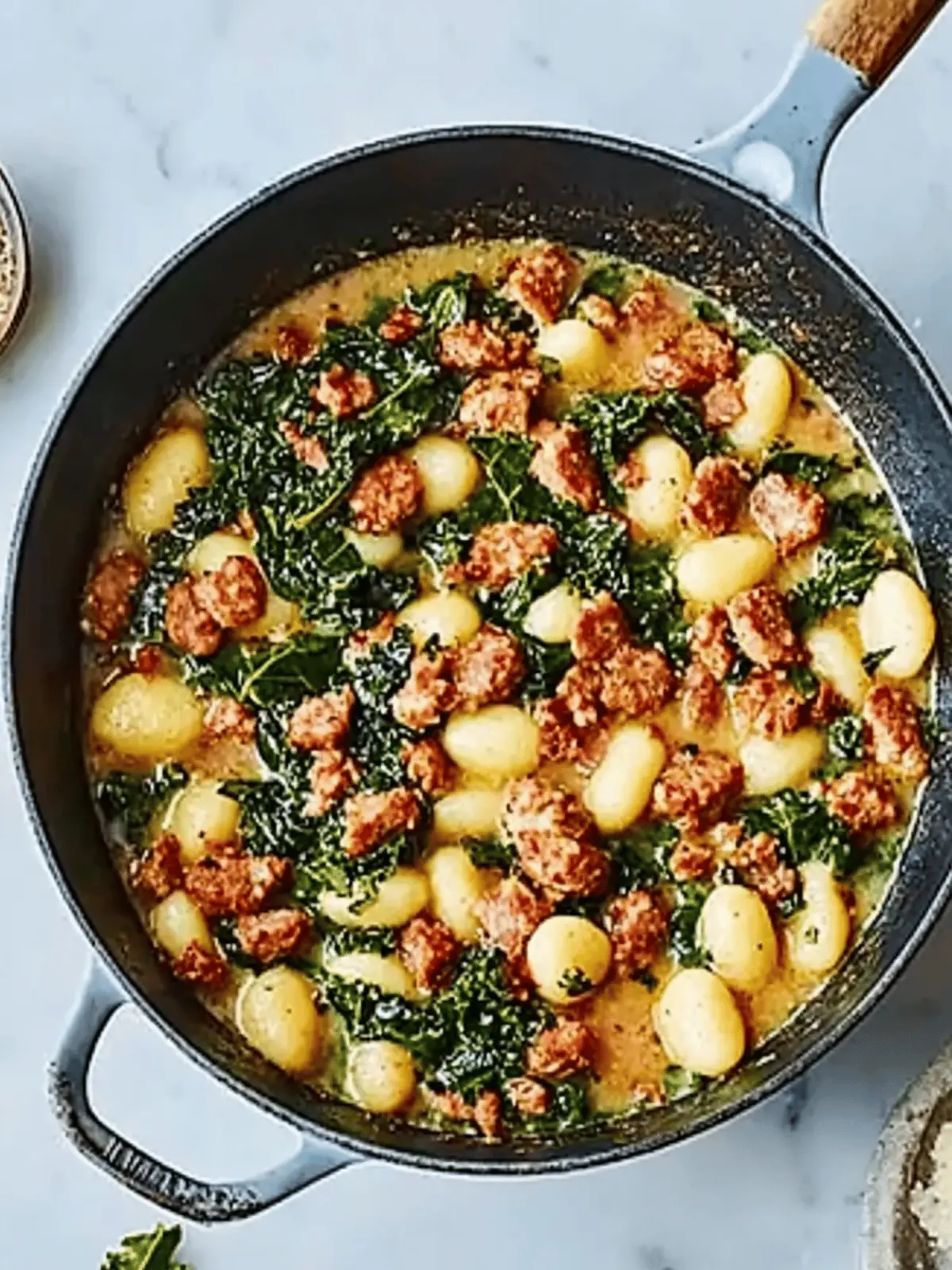 Sausage, Kale & Gnocchi One-Pot: 20-Minute Dinner Delight 2 Sausage, kale & gnocchi one-pot