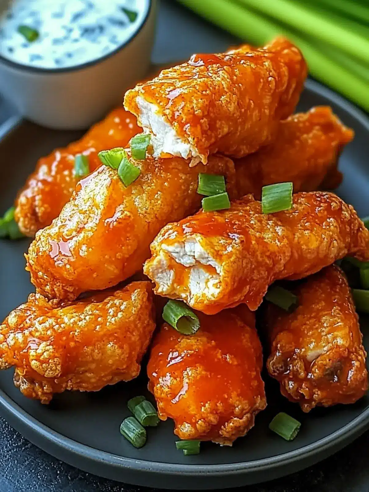 Crispy Air Fryer Buffalo Chicken Bites for Guilt-Free Snacking 3 Air Fryer Buffalo Chicken