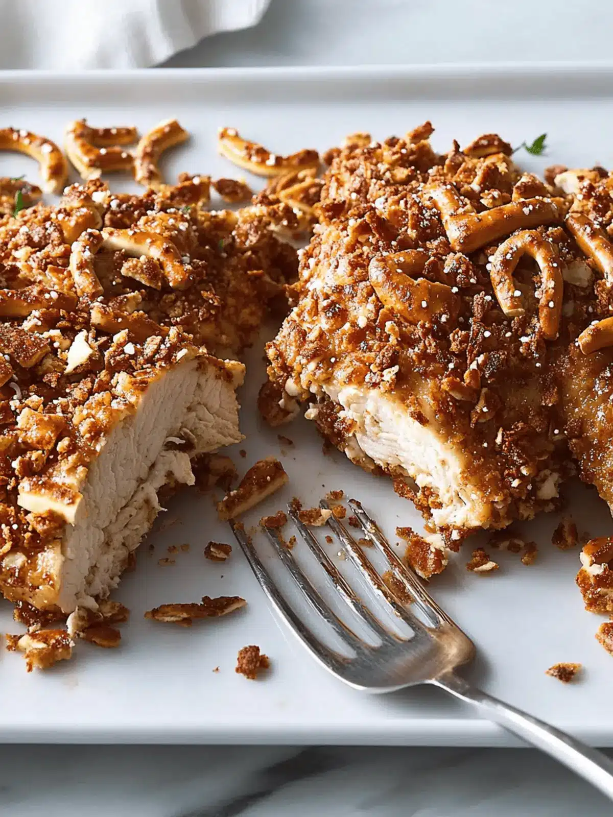 Delicious Pretzel-Crusted Chicken with Sweet Honey Mustard Dip 2 Pretzel-Crusted Chicken