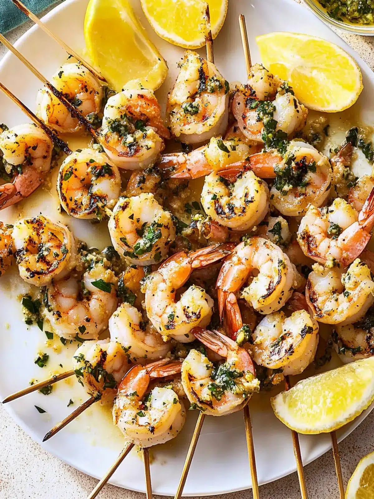 Grilled Shrimp Piccata Skewers for Your Perfect Summer Night 4 Grilled Shrimp Piccata Skewers