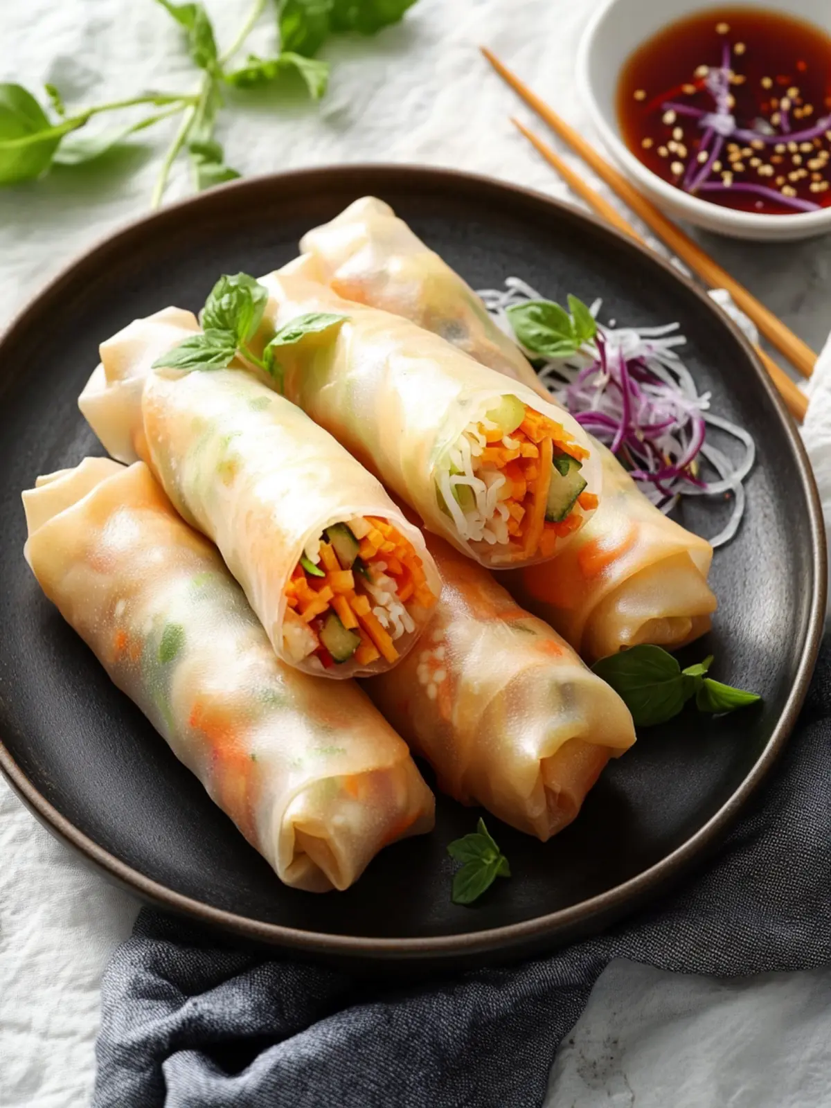 Crispy Vegetable Spring Rolls for Easy Weeknight Snacks 4 Vegetable Spring Rolls