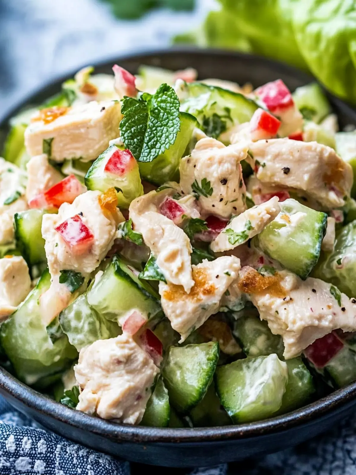 Delicious Cold Cucumber Chicken Salad for a Perfect Summer Bite 3 Cold Cucumber Chicken Salad
