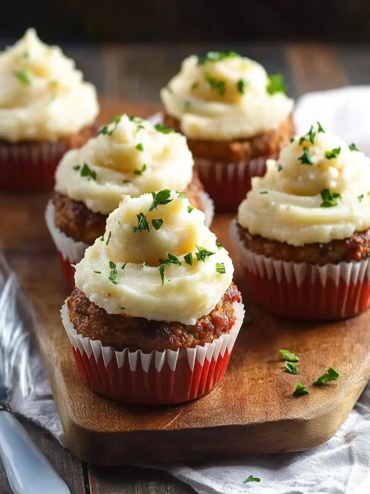 Meatloaf Cupcakes with Mashed Potato for the Ultimate Comfort Food 3 Meatloaf Cupcakes With Mashed Potato