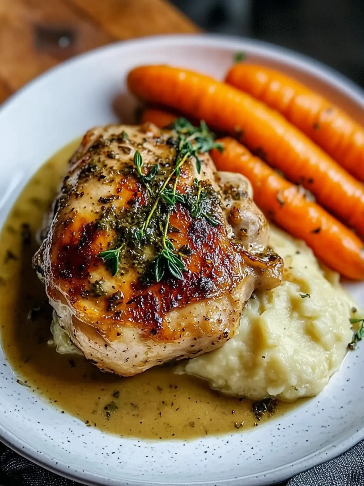 Savor Garlic Herb Chicken & Carrot Plate for a Fresh Dinner! 3 Garlic Herb Chicken & Carrot Plate