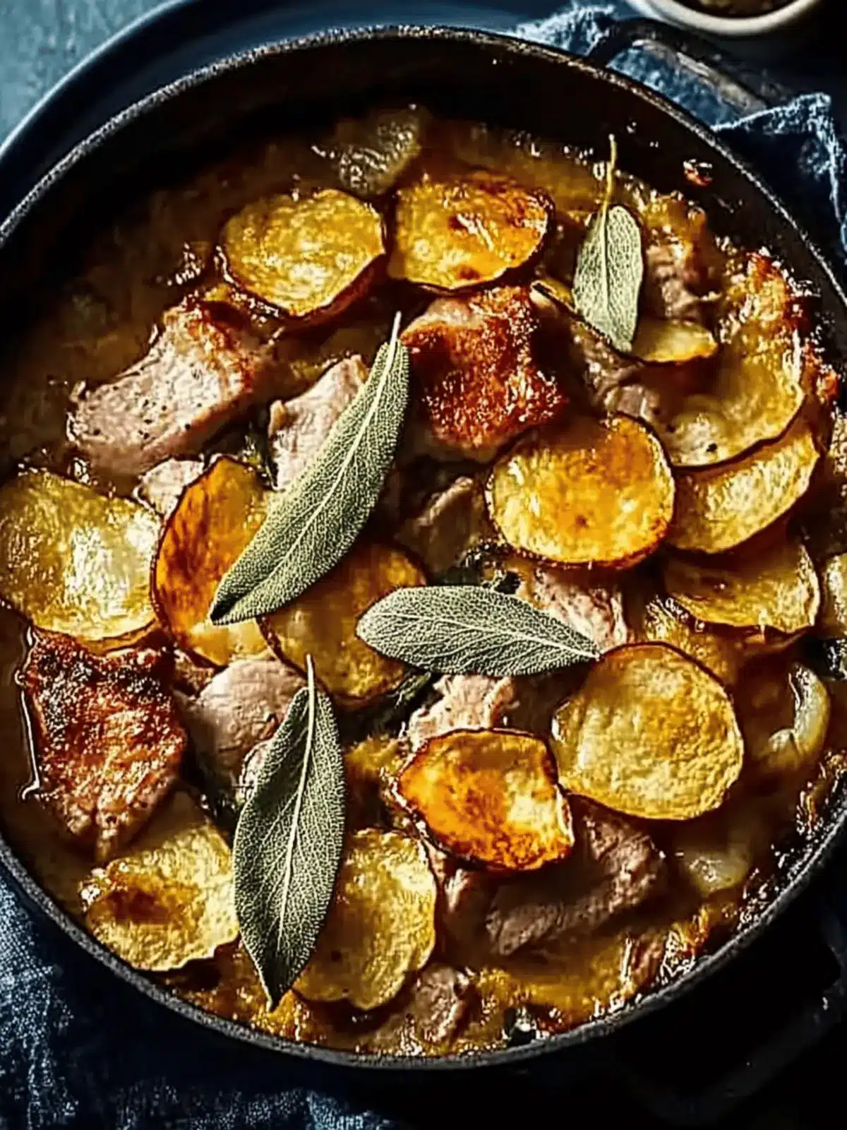 Savory Slow-Cooked Pork, Cider & Sage Hotpot for Cozy Nights 4 Slow-cooked pork, cider & sage hotpot