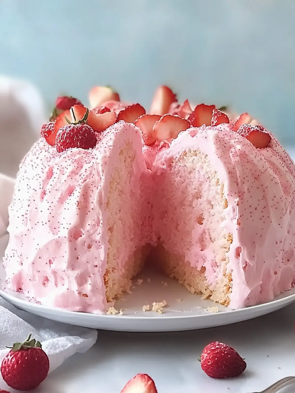 Fluffy Pink Angel Food Cake: A Guilt-Free Sweet Treat 4 Pink Angel Food Cake