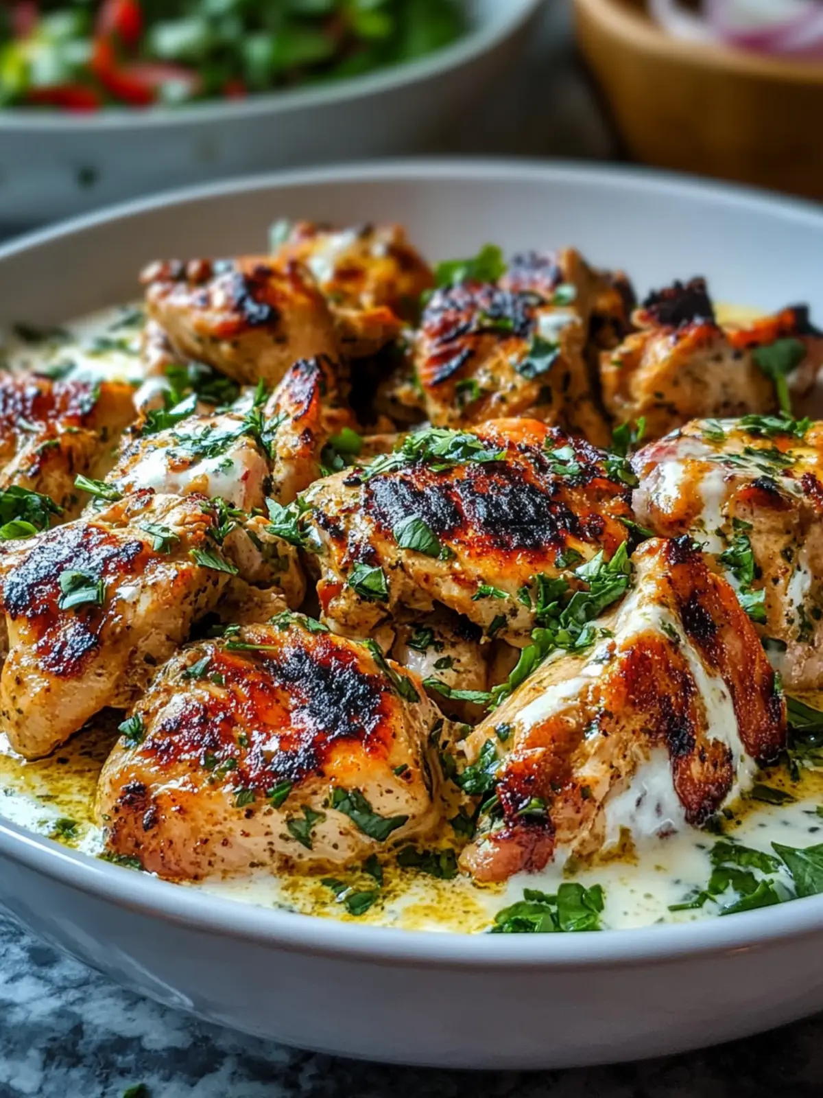 Savor Turkish Chicken with Creamy White Sauce in 30 Minutes 2 Turkish Chicken with Creamy White Sauce