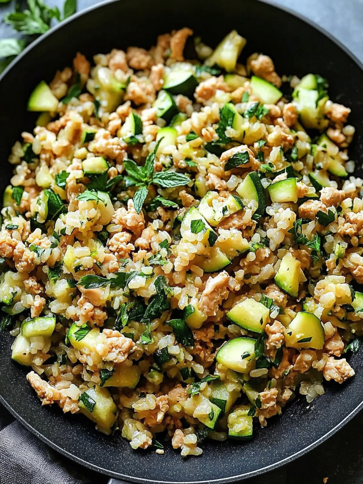 Ground Chicken Zucchini Rice Skillet: Quick & Delicious Comfort Food 4 Ground Chicken Zucchini Rice Skillet