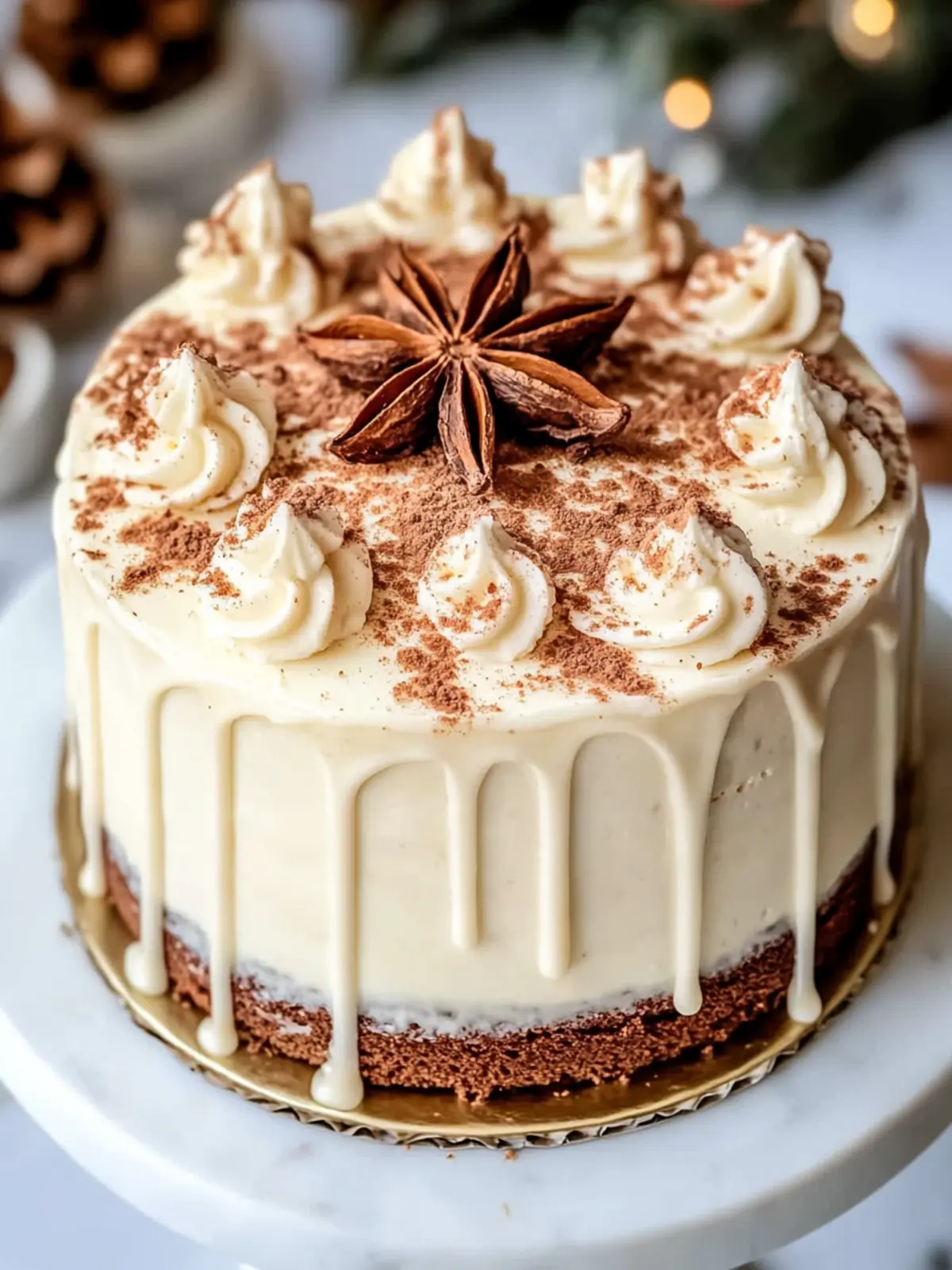 Irresistible Christmas Spice Cake with Eggnog Buttercream 3 Christmas Spice Cake with Eggnog Buttercream