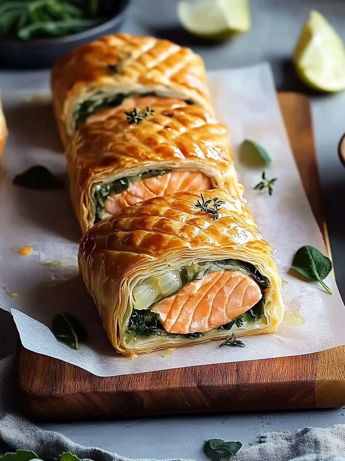 Savory Individual Salmon Wellingtons for Effortless Elegance 3 Individual Salmon Wellingtons