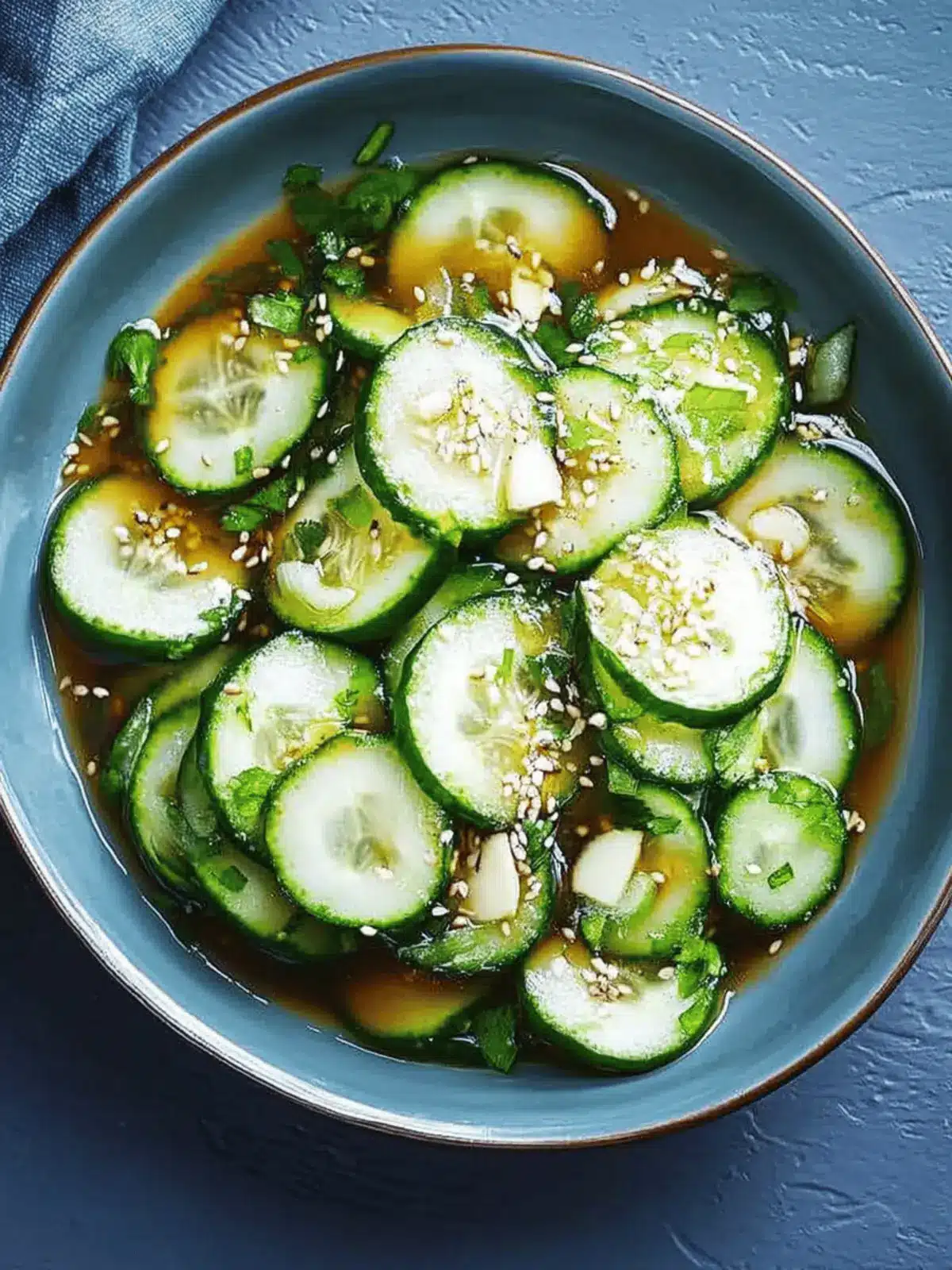 Crispy Cucumber Salad With Soy, Ginger and Garlic Delight 3 Cucumber Salad With Soy, Ginger and Garlic
