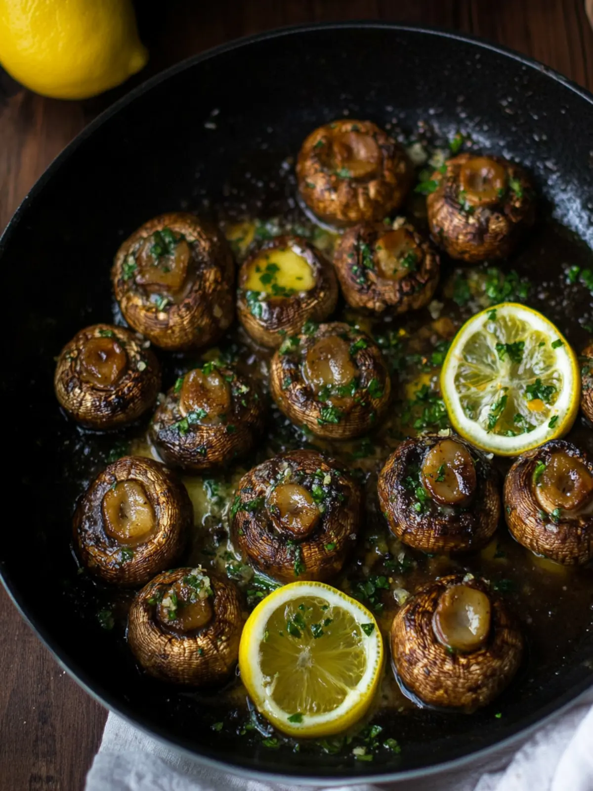 Delicious Roasted Mushrooms with Lemon Butter Sauce Bliss 3 Roasted Mushrooms with Lemon Butter Sauce