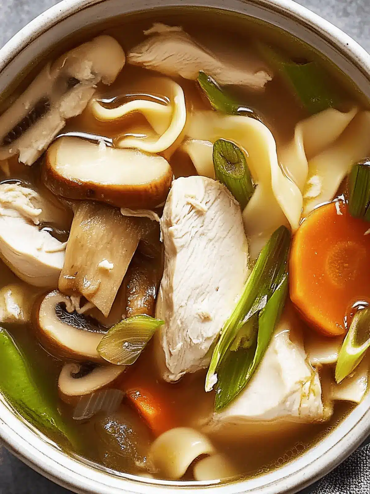 Cozy Up with Savory Mushroom & Ginger Chicken Soup 4 Mushroom & Ginger Chicken Soup