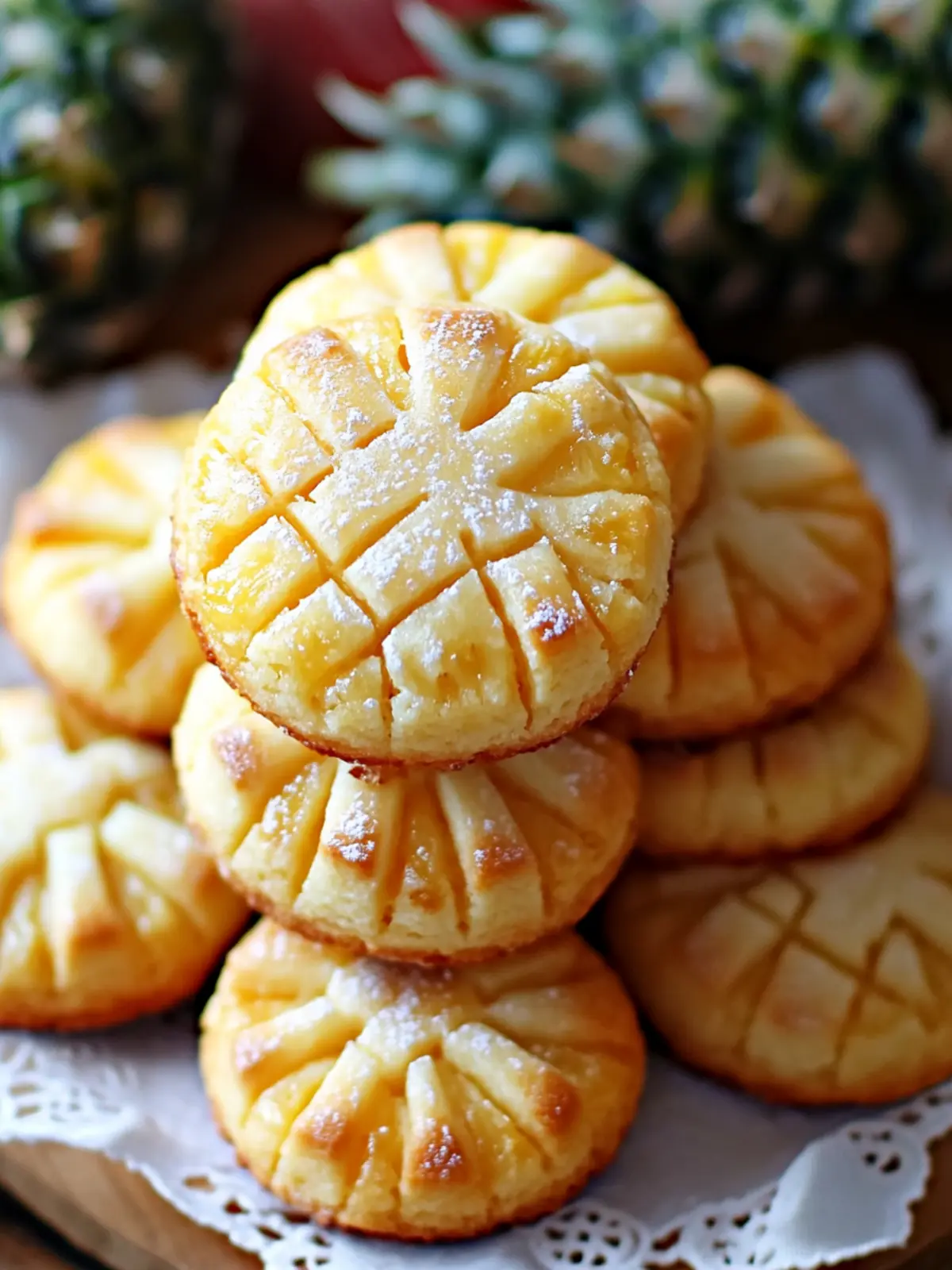Pineapple Cookies: Melt-in-Your-Mouth Festive Delights 2 Pineapple Cookies