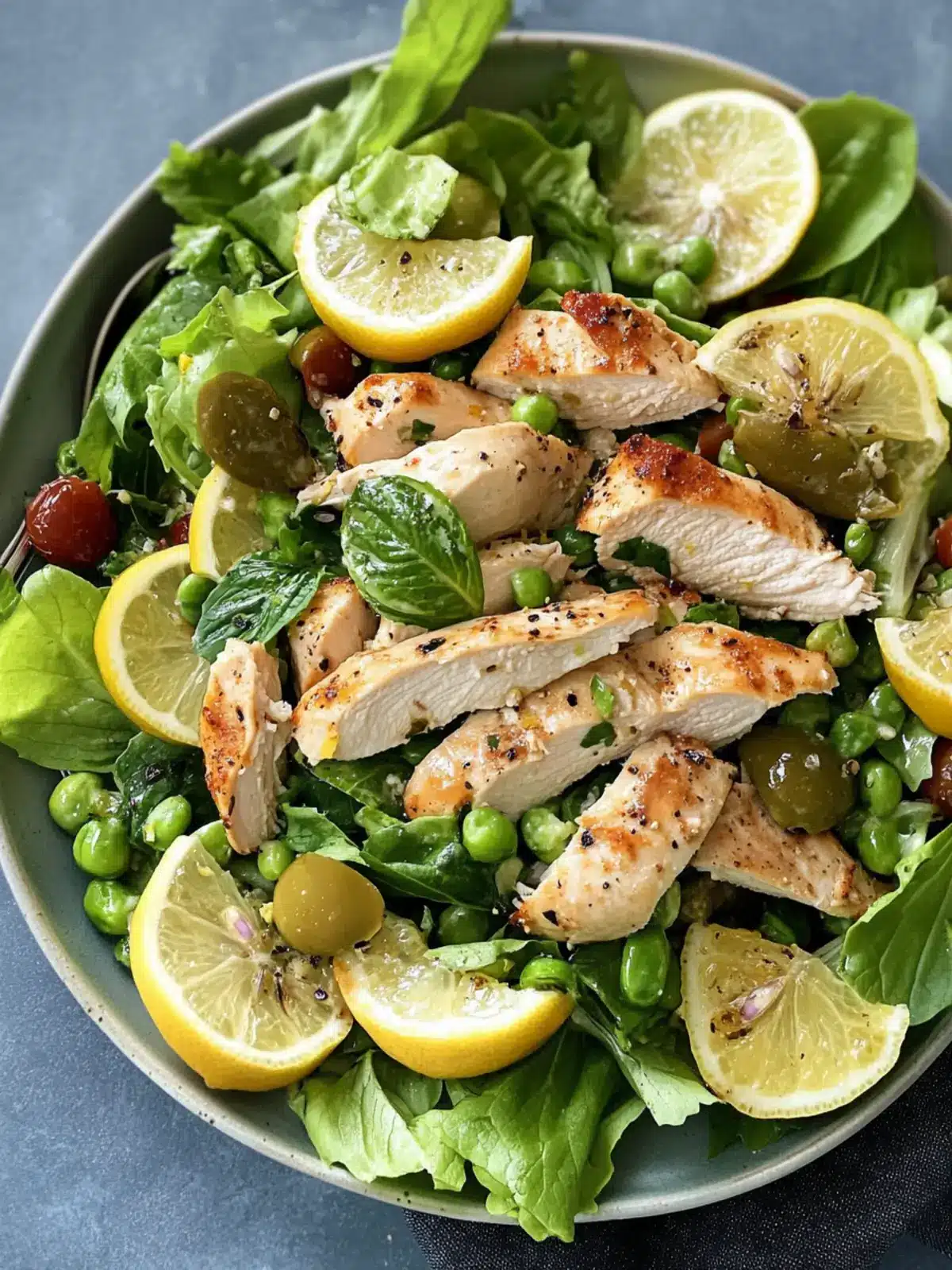 Spring Salad With Chicken and Lemon Dressing for Fresh Flavor 3 Spring Salad With Chicken and Lemon Dressing