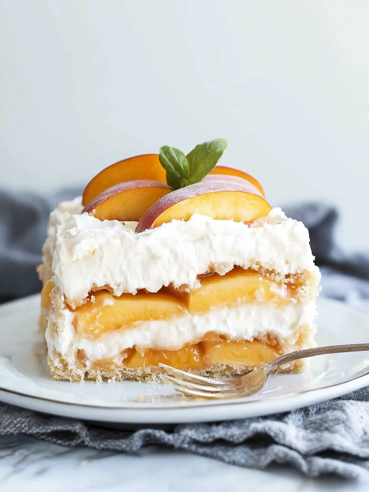 No-Bake Icebox Cake with Peach Pie Filling: Summer Bliss! 3 No-Bake Icebox Cake with Peach Pie Filling