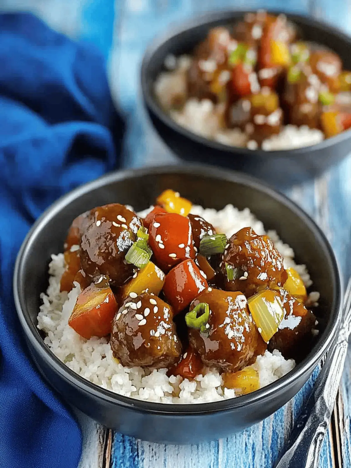 Savory Sweet and Sour Meatballs: Quick Family Dinner Delight 2 Sweet and Sour Meatballs